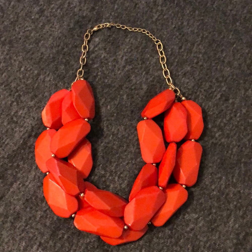Francesca’s Collection Orange statement necklace
